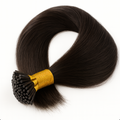 Straight I-Tip Hair Extensions - Black #1B