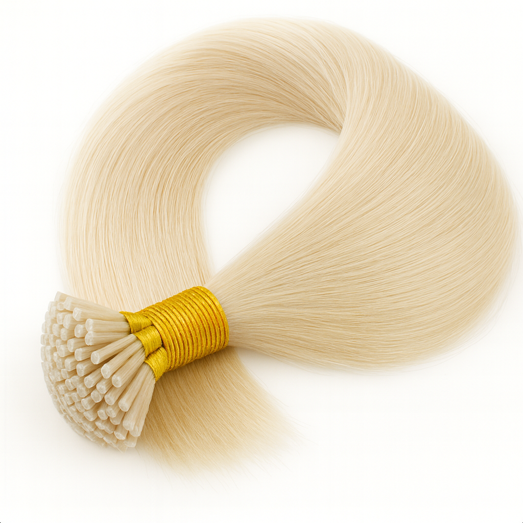 Straight I-Tip Hair Extensions - Platinum Blonde 1001