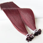 Straight I-Tip Hair Extensions - Wine Red 99J